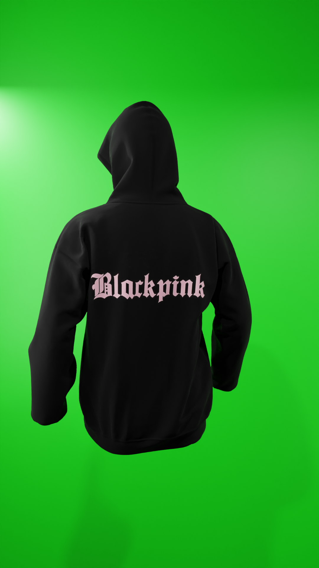 Hoodie BlackPink Official Logo Lisse Stitch