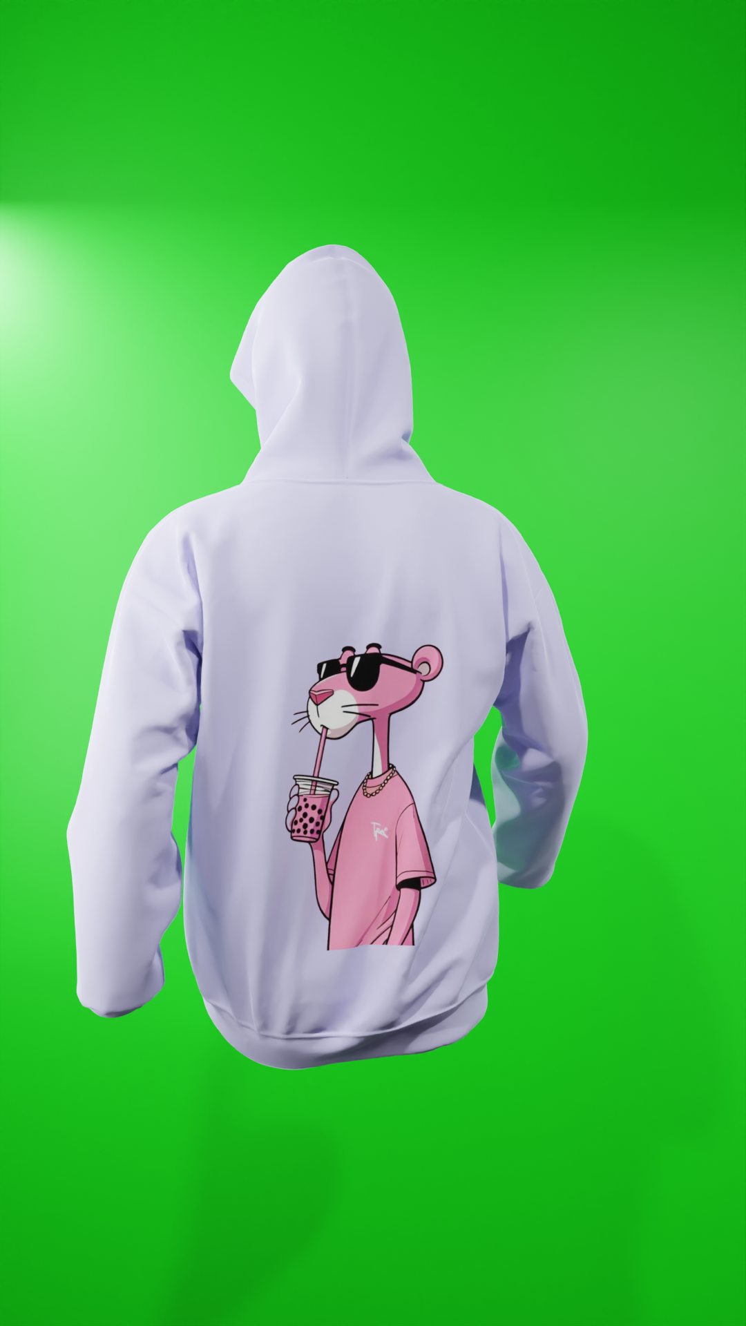 Hoodie - Sipping Pink Panther