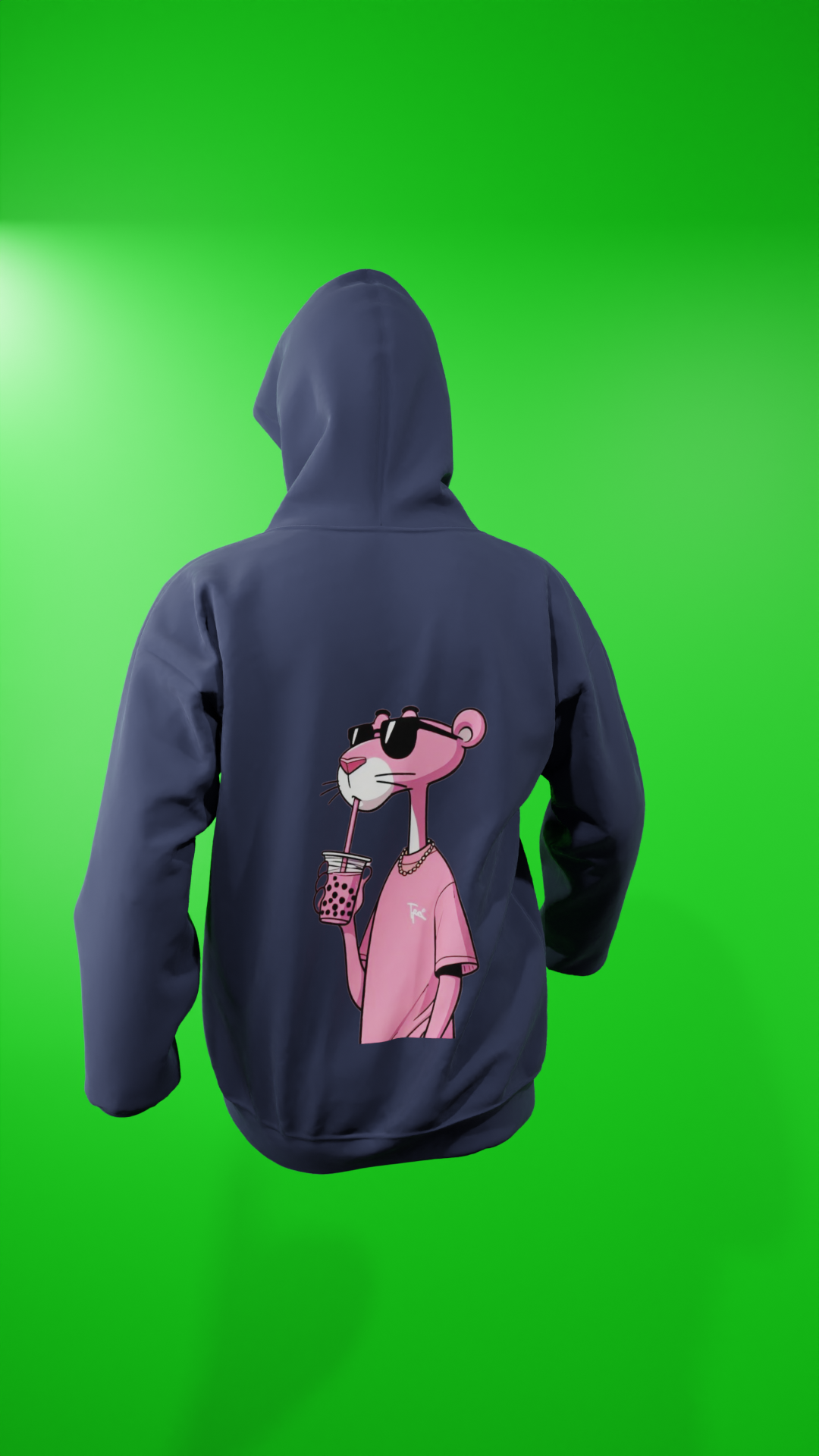 Hoodie - Sipping Pink Panther