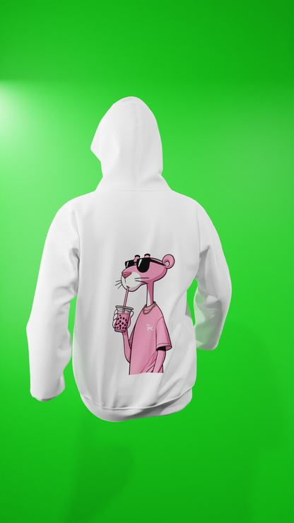 Hoodie - Sipping Pink Panther