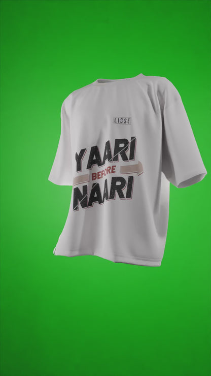 Oversized Tees - Yaari Before Naari 🤝