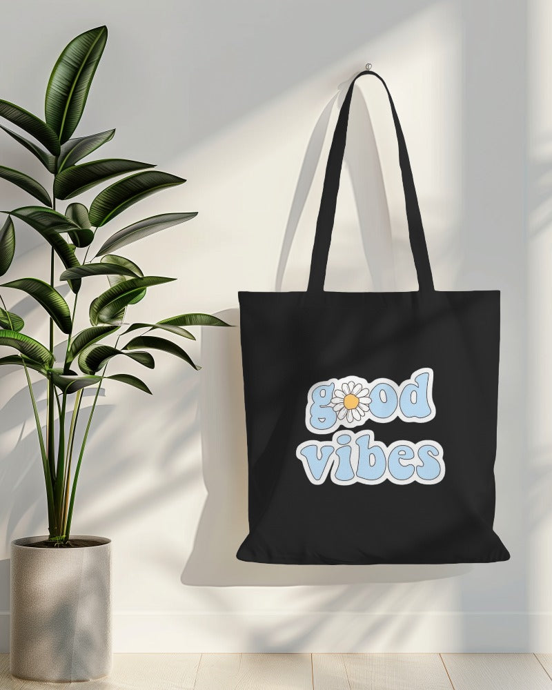 Tote Bag - Good Vibes Blue Print